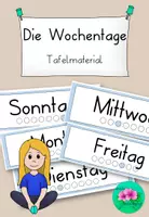 Vorschau - Bildkarten - Wochentage Tafelmaterial - Deckblatt