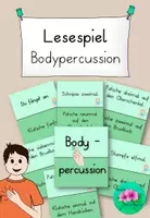 Vorschau - Spiele - Lesespiel Bodypercussion - Deckblatt