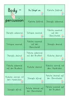 Vorschau - Spiele - Lesespiel Bodypercussion - Seite 1