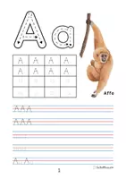 Vorschau - Arbeitsblätter - Komm wir lernen die Buchstaben schreiben! - Arbeitsheft - Seite 1