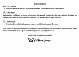 Vista previa - Hojas de trabajo - OPERACIONES MATEMÁTICAS NAVIDEÑAS - página 2