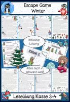 Vorschau - Arbeitsblätter - Escape Rooms Jahreszeiten – Materialpaket, Exit Games & Lesetraining – Leseverständnis Klasse 2–4 - Seite 1