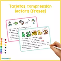 Vista previa - Tarjetas / Manipulativos - Tarjetas comprensión lectora (frases) - Portada