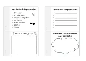 Vorschau - Arbeitsblätter - Meine Ferien - Sommerferien-Buch zum Schulstart - Seite 3