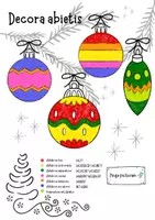 Vorschau - Arbeitsblätter - Weihnachtskugeln_Ausmalbild_lingua_aeterna - Seite 2