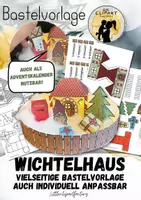 Vorschau - Mal- und Bastelvorlagen - Wichtelhaus-Bastelvorlage (mit Briefen, auch als Adventskalender nutzbar) - Deckblatt