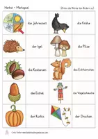 Aperçu - Apprentissages en autonomie - Herbst Wortschatz Deutsch / DAZ - Page 2