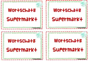 Vorschau - Merkblätter - Wortschatzheft Im Supermarkt - Deckblatt