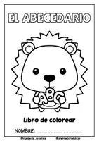 Vista previa - Manualidades / Dibujos para colorear - Cuaderno del abecedario - Portada