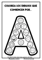 Vista previa - Manualidades / Dibujos para colorear - Cuaderno del abecedario - página 1