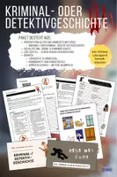Vorschau - Arbeitsblätter - Kriminal- und Detektivgeschichten-Paket (Anleitung, Übungen inkl. Hörtext & Schreibimpulse) - Deckblatt