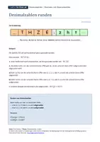 Vorschau - Merkblätter - Dezimalzahlen runden - Merkblatt - Seite 1