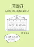 Vorschau - Arbeitsblätter - Lesehäuser - Leseübung zu jedem Buchstaben - Deckblatt