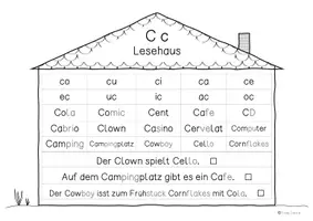 Vorschau - Arbeitsblätter - Lesehäuser - Leseübung zu jedem Buchstaben - Seite 3