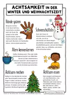 Vorschau - Arbeitsblätter - Achtsamkeit in der Winter und Weihnachtszeit - Seite 1
