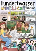 Vorschau - Mal- und Bastelvorlagen - Künstler Hundertwasser malen - Kunst Materialpaket (auch fachfremd) - Seite 1