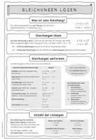 Vorschau - Merkblätter - MERKBLATT – Gleichungen lösen, Äquivalenzumformungen - Seite 2
