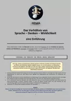 Vorschau - Unterrichtsreihen - Sprache, Denken, Wirklichkeit - eine Einführung - Deckblatt