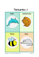 Vorschau - Mal- und Bastelvorlagen - Bildkarten Tiere: 20 Tiere mit Namen - Seite 3