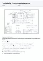 Vorschau - Stundenentwürfe - Technische Zeichnung analysieren 60 min Aufgabe + Zeichnung - Deckblatt