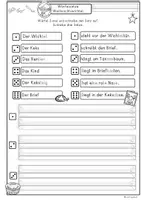 Vorschau - Arbeitsblätter - Weihnachten Würfelsätze Klasse 1, 2, 3, DaZ Wichteltür, Weihnachtswichtel - Seite 1