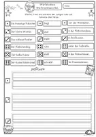 Vorschau - Arbeitsblätter - Weihnachten Würfelsätze Klasse 1, 2, 3, DaZ Wichteltür, Weihnachtswichtel - Seite 2