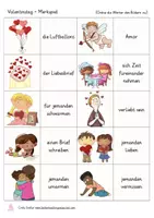 Vista previa - Unidades / Secuencias / Situaciones de Aprendizaje - VALENTINSTAG Memo Spiel Deutsch juego Alemán - página 2