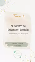 Vista previa - Para docentes: organización, planificación y formación - Oposiciones PT (todas las comunidades): Esquema tema 8 - Portada