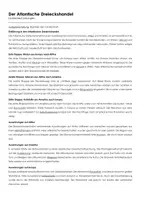 Vorschau - Arbeitsblätter - Der Atlantische Dreieckshandel - Lückentext und Übungen - Seite 1