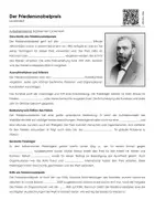 Vorschau - Arbeitsblätter - Der Friedensnobelpreis - Lückentext und Übungen - Seite 1