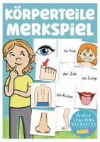 Vorschau - Stationenlernen - Körperteile Spiel Deutsch und DAZ - Deckblatt