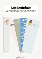 Vorschau - Arbeitsblätter - MATERIALPAKET - Lesezeichen - Seite 1