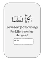 Vorschau - Stundenentwürfe - Lesetraining. Lesetempo steigern. Blitzlesen. Funktionswörter - Seite 2