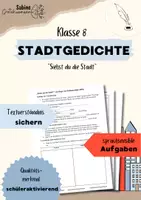 Vorschau - Arbeitsblätter - Sprachsensibler Unterricht "Siehst du die Stadt?" Klasse 8 - Deckblatt