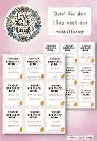 Vorschau - Anderer Materialtyp - Platzwechselspiel zu den Herbstferien - Deckblatt