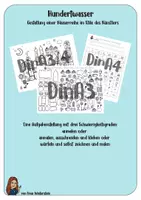 Vorschau - Mal- und Bastelvorlagen - Gestalte eine Häuserreihe nach Hundertwasser - Deckblatt