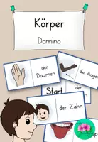 Vorschau - Spiele - Körper Domino - spielerisch lernen - Deckblatt