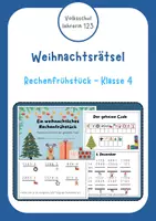 Vorschau - Arbeitsblätter - Rechenfrühstück für die Weihnachtszeit (Klasse 4) - Deckblatt