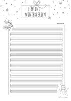 Vorschau - Arbeitsblätter - Schreibanlass Winterferien – kreatives Schreiben – Lineatur 2. Klasse - Seite 2