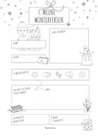 Vorschau - Mal- und Bastelvorlagen - Materialpaket – Schreibanlass Winterferien – kreatives Schreiben – Lineaturen Klasse 1–4 - Seite 3