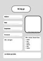Vorschau - Arbeitsblätter - Steckbrief Spanisch - Seite 1