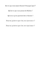 Vorschau - Aufgabenkarten - À plus 3 Unité 3 Fishbowl zu "La dinde attend son heure" - Seite 1