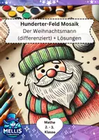 Vorschau - Arbeitsblätter - Hundertertafel Pixelbilder: Der Weihnachtsmann (differenziert) - Deckblatt