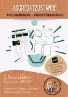Vorschau - Arbeitsblätter - Aggregatzustände - Simulationen mit der Phet-App - Deckblatt