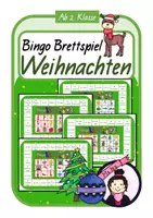 Vorschau - Stationenlernen - Brettspiel Bingo WEIHNACHTEN - Deckblatt