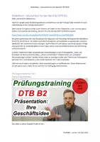Vorschau - Unterrichtsreihen - Lernen mit Uwe: Deutsch-Test für den Beruf B2 Sprechen Geschäftsidee - Deckblatt