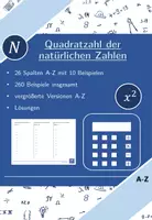 Vorschau - Arbeitsblätter - Quadratzahl der natürlichen Zahlen | Mathematik | 26 Spalten - Deckblatt