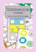 Vorschau - Mal- und Bastelvorlagen - 28 Klettmappen - Sortieren/Zuordnen - Merkmal "Farbe" - Deckblatt