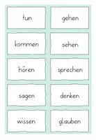Vorschau - Aufgabenkarten - Verben Wortkarten - Häufigste Wörter - Seite 2