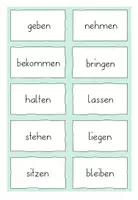 Vorschau - Aufgabenkarten - Verben Wortkarten - Häufigste Wörter - Seite 3